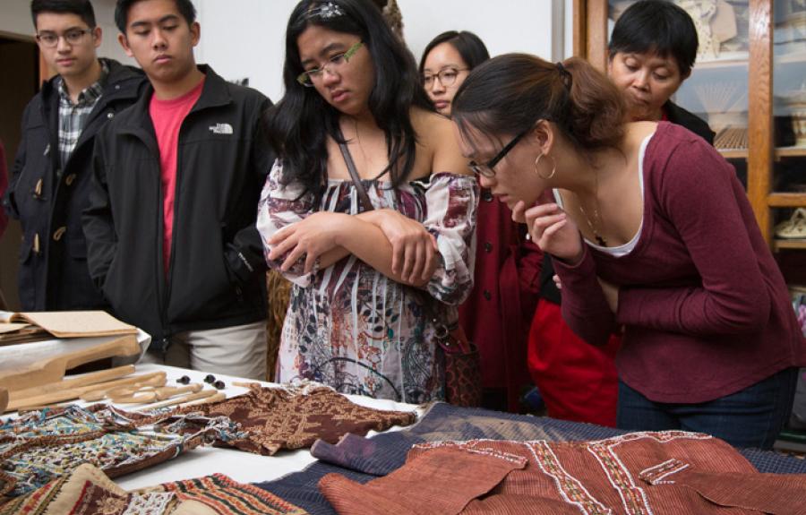 Students in the Cornell Anthropology collections