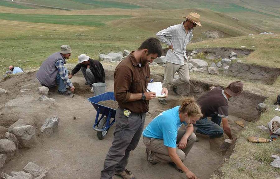 Anthropology graduate students doing fieldwork