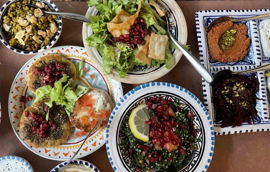 photo of one meal from Emma's fieldwork interviews