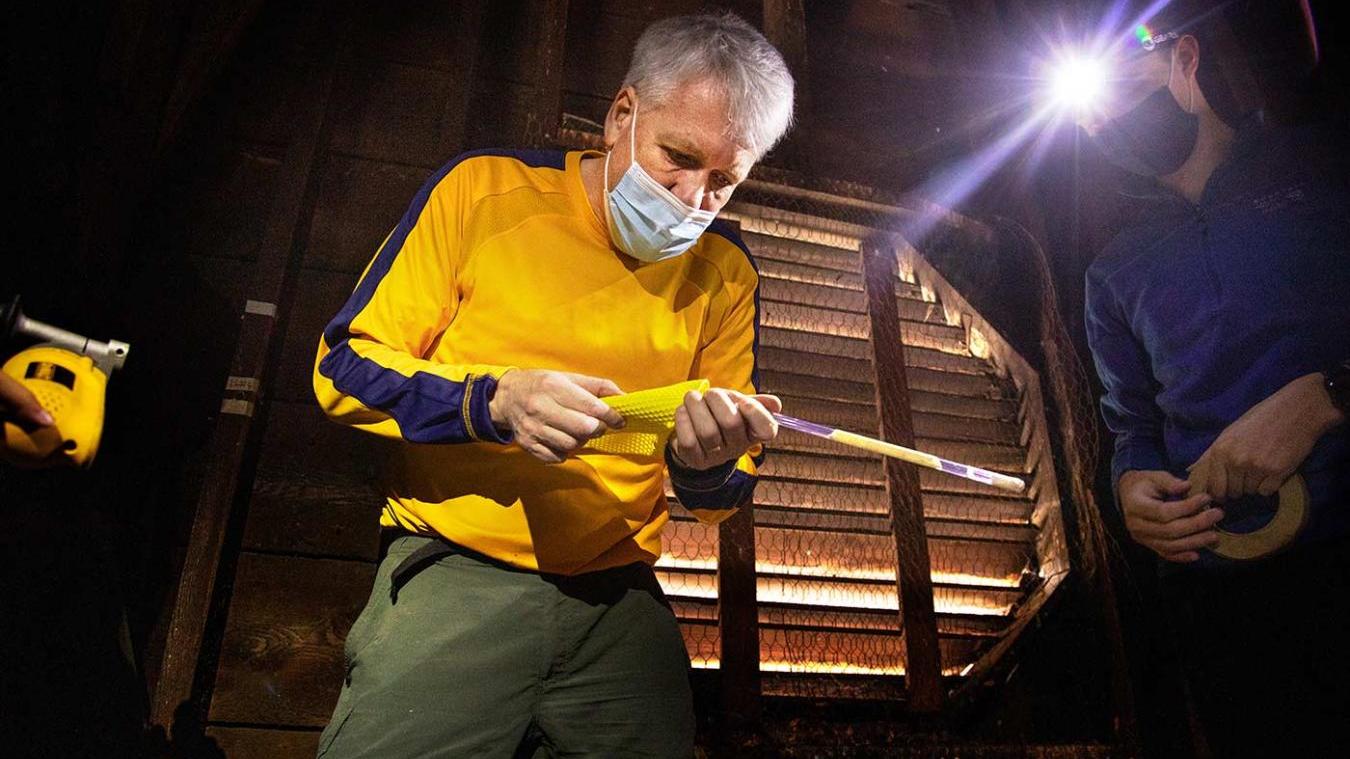 Professor Sturt Manning at an archaeological site